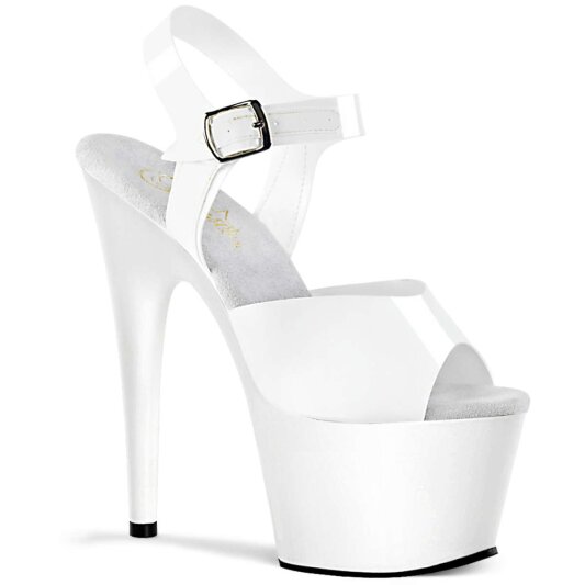 Pleaser Sandali ADORE-708N TPU Bianco (Effetto Gelatina)/Bianco EU-37 / US-7