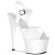 Pleaser Sandali ADORE-708N TPU Bianco (Effetto Gelatina)/Bianco EU-37 / US-7