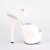 Pleaser Sandali ADORE-708N TPU Bianco (Effetto Gelatina)/Bianco EU-37 / US-7