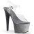Pleaser Sandali ADORE-708OMBRE Trasparente/Argento-Nero Ombre EU-38 / US-8