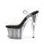 Pleaser Sandali ADORE-708SRS Trasparente/Nero Strass EU-35 / US-5
