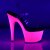 Pleaser Sandali ADORE-708UV Trasparente/Rosa-Neon EU-35 / US-5