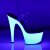 Pleaser Sandali ADORE-708UV Trasparente/Bianco Neon EU-35 / US-5