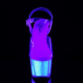 Pleaser Sandali ADORE-708UVG Trasparente/Neon Opale...