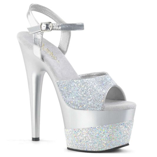 Pleaser Sandali ADORE-709-2G Argento Multi Glitter EU-36 / US-6
