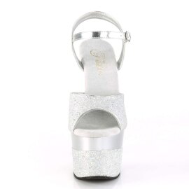 Pleaser Sandali ADORE-709-2G Argento Multi Glitter EU-38 / US-8