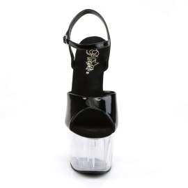 Pleaser Sandali ADORE-709 Vernice Nero/Trasparente EU-35...