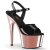 Pleaser Sandali ADORE-709 Vernice Nero/Dorato Rosa Cromato EU-35 / US-5