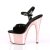 Pleaser Sandali ADORE-709 Vernice Nero/Dorato Rosa Cromato EU-38 / US-8