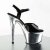 Pleaser Sandali ADORE-709 Vernice Nero/Argento Cromato EU-35 / US-5