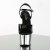 Pleaser Sandali ADORE-709 Vernice Nero/Argento Cromato EU-38 / US-8