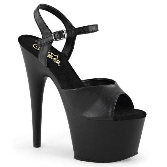 Pleaser Sandali ADORE-709 Similpelle Nero/Nero Opaco EU-37 / US-7