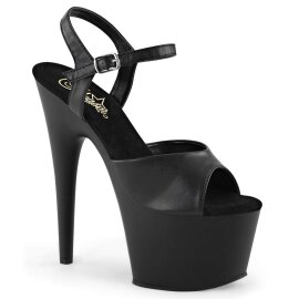 Pleaser Sandali ADORE-709 Similpelle Nero/Nero Opaco EU-37 / US-7