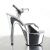 Pleaser Sandali ADORE-709 Ecopelle Argento Metal./Argento Cromato EU-35 / US-5