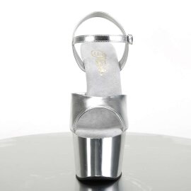 Pleaser Sandali ADORE-709 Ecopelle Argento Metal./Argento...