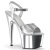 Pleaser Sandali ADORE-709 Ecopelle Argento Metal./Argento Cromato EU-39 / US-9