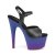 Pleaser Sandali ADORE-709BP Similpelle Nero/Ombre Blu-Viola EU-35 / US-5