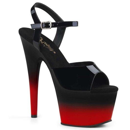 Pleaser Sandali ADORE-709BR-H Vernice Nero/Nero-Rosso EU-35 / US-5