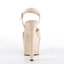 Pleaser Sandali ADORE-709FS Finto Camoscio Beige/Finto Camoscio Beige EU-35 / US-5