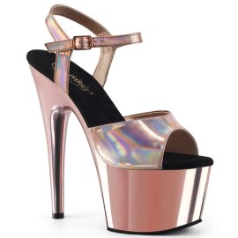 Pleaser Sandali ADORE-709HGCH Dorato Rosa Ologramma/Dorato Rosa Cromato EU-36 / US-6