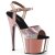 Pleaser Sandali ADORE-709HGCH Dorato Rosa Ologramma/Dorato Rosa Cromato EU-36 / US-6