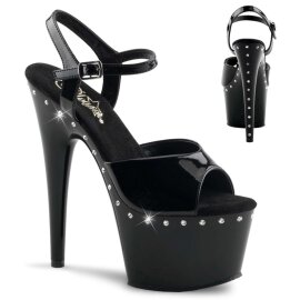 Pleaser Sandali ADORE-709LS Nero/Nero EU-37 / US-7