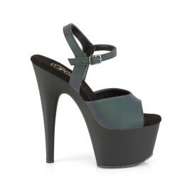 Pleaser Sandali ADORE-709REFL Verde Multi RiflettenteNero/Nero Opaco EU-35 / US-5