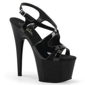 Pleaser Sandali ADORE-730 Vernice Nero/Nero EU-35 / US-5