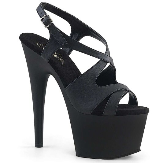 Pleaser Sandali ADORE-730 Similpelle Nero/Nero Opaco EU-35 / US-5