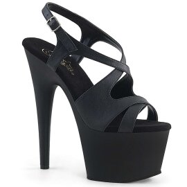 Pleaser Sandali ADORE-730 Similpelle Nero/Nero Opaco...