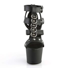 Pleaser Sandali ADORE-758 Similpelle Nero/Nero Opaco...