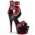 Pleaser Sandali ADORE-766 Vernice Rosso/Nero-Rosso EU-35 / US-5