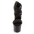 Pleaser Sandali ADORE-769 Fascia Elastica Nera-Similpelle Nero/Nero Opaco EU-37 / US-7