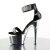 Pleaser Sandali ADORE-769RS Nero/Argento Cromato EU-35 / US-5