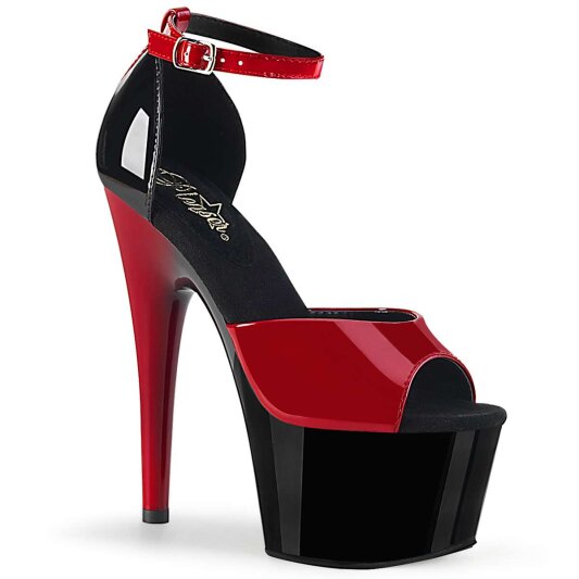 Pleaser Sandali ADORE-789 Vernice Rosso-Nero/Nero-Rosso EU-36 / US-6