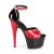 Pleaser Sandali ADORE-789 Vernice Rosso-Nero/Nero-Rosso EU-36 / US-6
