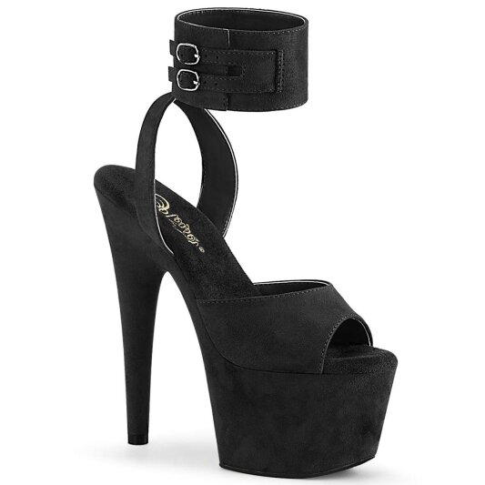Pleaser Sandali ADORE-791FS Finto Camoscio Nero EU-40 / US-10