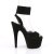 Pleaser Sandali ADORE-791FS Finto Camoscio Nero EU-39 / US-9