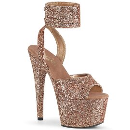 Pleaser Sandali ADORE-791LG Dorato Rosa Glitter EU-35 / US-5