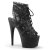 Pleaser ADORE-796LC Stivaletti - Pizzo Nero/Nero Opaco EU-42 / US-12