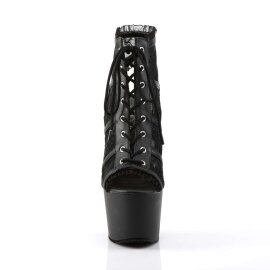 Pleaser ADORE-796LC Stivaletti - Pizzo Nero/Nero Opaco...