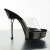 Pleaser Mules ALLURE-601 Trasparente/Nero EU-42 / US-12
