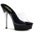 Pleaser Mules ALLURE-601 Trasparente/Nero EU-35 / US-5