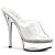 Pleaser Mules ALLURE-601 Trapsarente/Trasparente EU-41 / US-11