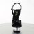 Pleaser Sandali ALLURE-609 Vernice Nero/Trasparente EU-39 / US-9