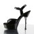 Pleaser Sandali ALLURE-609 Vernice Nero/Nero EU-35 / US-5