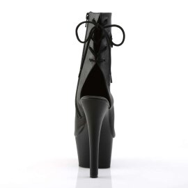 Pleaser ASPIRE-1018 Stivaletti - Similpelle Nero/Nero Opaco EU-35 / US-5