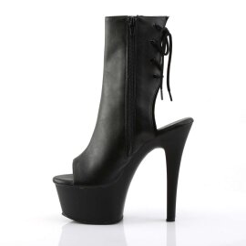 Pleaser ASPIRE-1018 Stivaletti - Similpelle Nero/Nero Opaco EU-36 / US-6