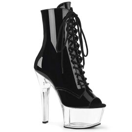 Pleaser ASPIRE-1021 Stivaletti - Vernice Nero/Trasparente...