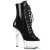 Pleaser ASPIRE-1021 Stivaletti - Vernice Nero/Trasparente EU-35 / US-5